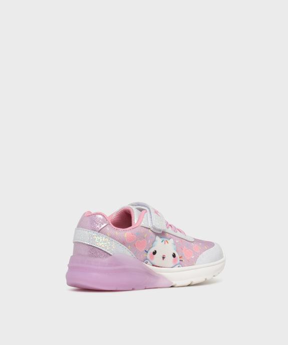 Baskets basses légères en mesh à scratch fille - Gabby et La Maison Magique vue4 - GABBY - GEMO