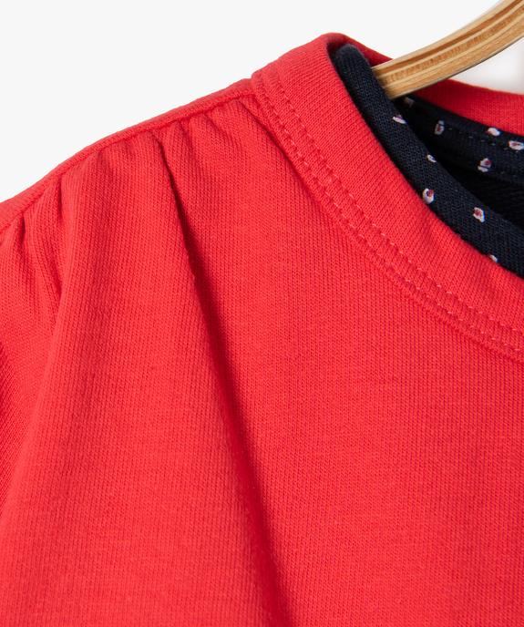 Ensemble bébé fille 2 pièces : robe + gilet vue3 - GEMO(BEBE DEBT) - GEMO