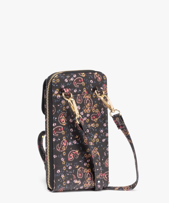 Pochette à motifs fleuris femme vue2 - GEMO (ACCESS) - GEMO