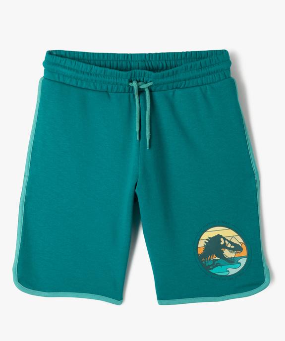 Bermuda en maille avec motif dinosaure garçon - Jurassic World vue1 - JURASSIC WORLD - GEMO