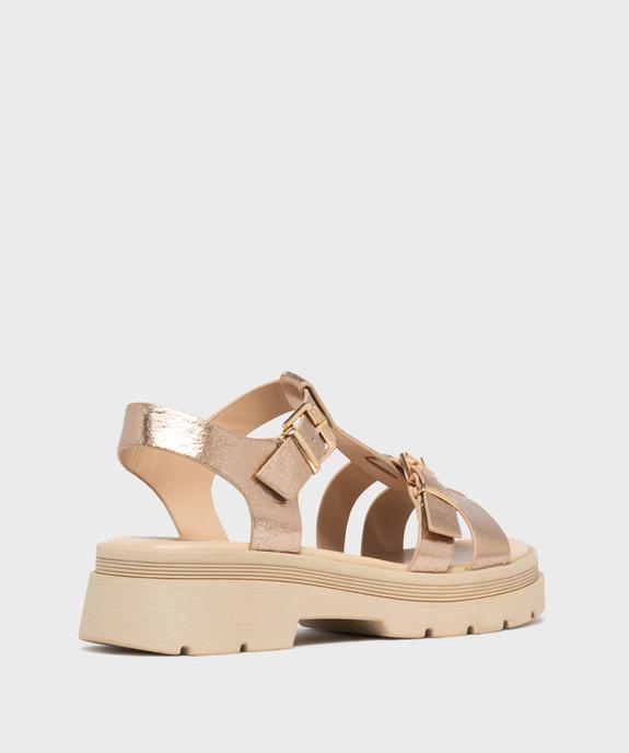 Sandales à brides sur semelle crantée femme - 5 Miles vue4 - 5 MILES - GEMO