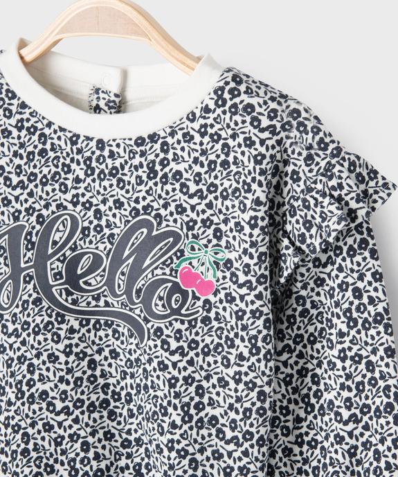 Ensemble 2 pièces sweat et legging bébé fille vue2 - GEMO 4G BEBE - GEMO