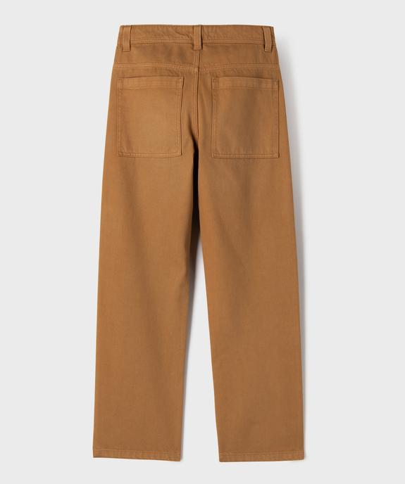 Jean straight en denim teinté garçon vue3 - GEMO (JUNIOR) - GEMO