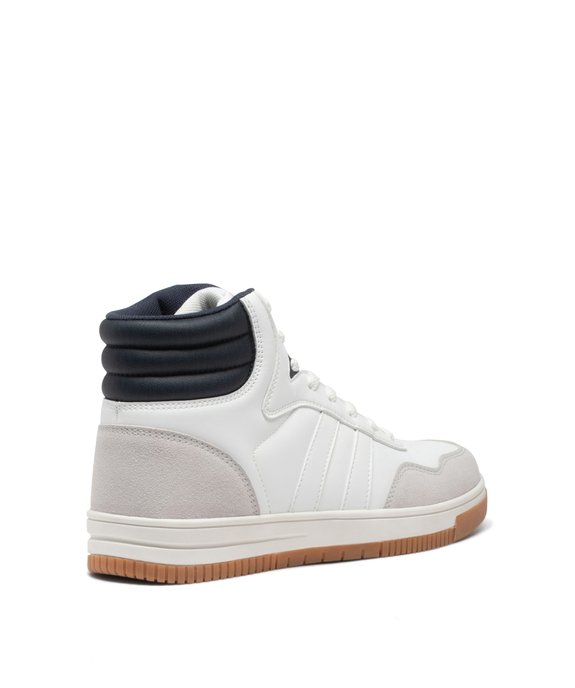 Baskets homme mid-cut à col matelassé contrastant  vue4 - GEMO (SPORTSWR) - GEMO