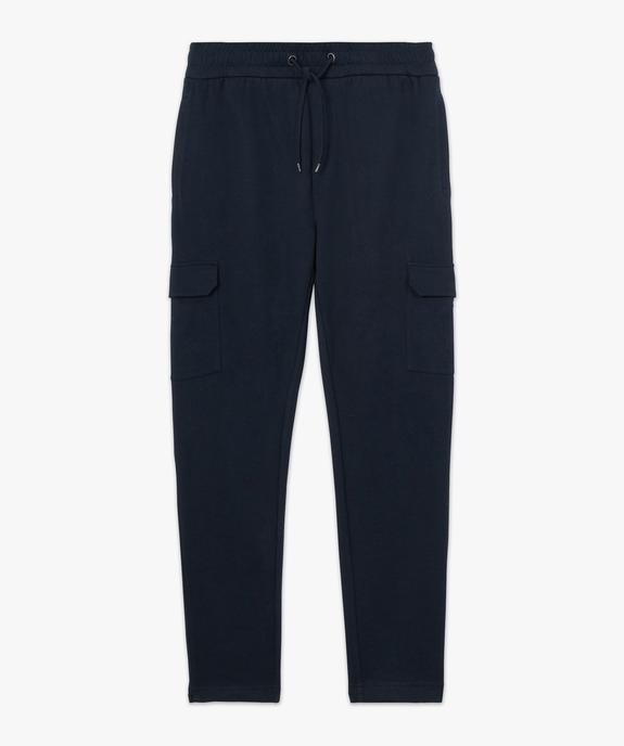 Pantalon de jogging homme avec larges poches à rabat vue4 - GEMO (HOMME) - GEMO
