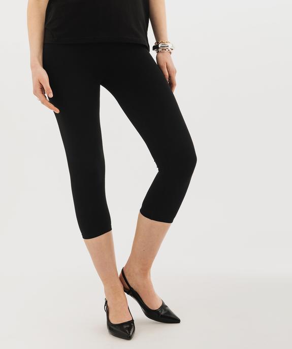 Legging court en coton stretch femme vue9 - GEMO 4G FEMME - GEMO