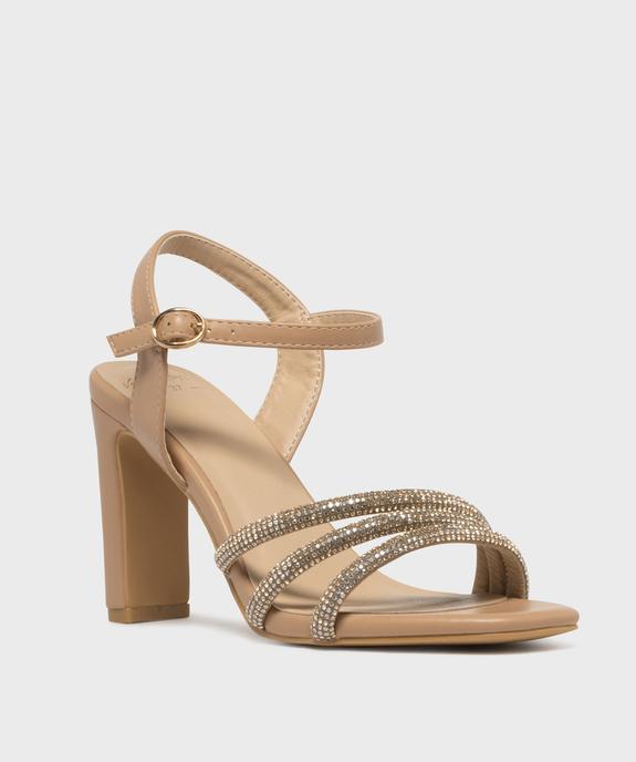 Sandales à talon avec brides à strass femme - Valentina Baldano vue2 - VALENTINA BALDA - GEMO