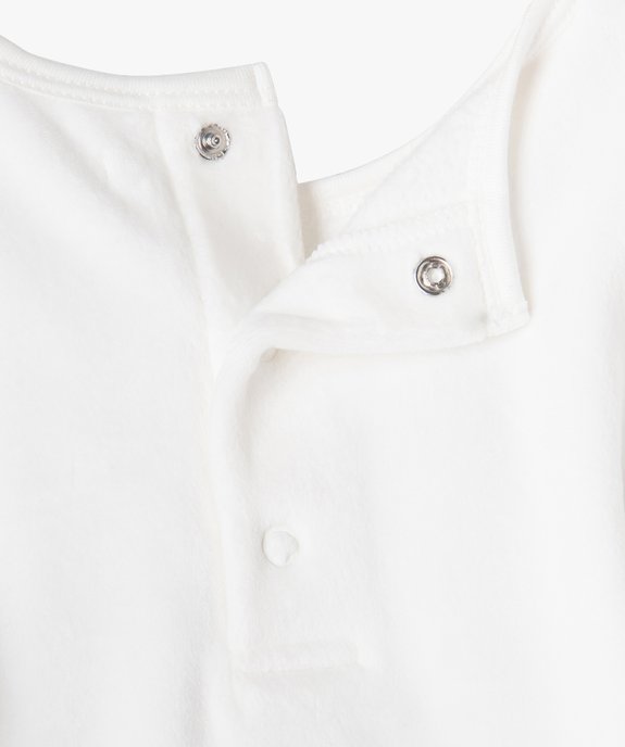 Pyjama 2 pièces en velours avec touches pailletées bébé fille vue3 - GEMO(BB COUCHE) - GEMO