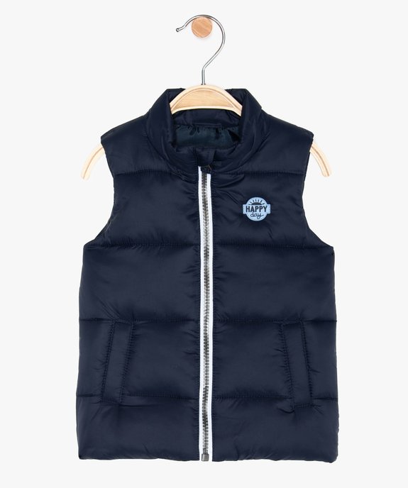 Doudoune sans manches bébé garçon avec col montant vue1 - GEMO(BEBE DEBT) - GEMO