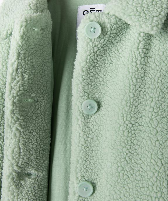 Manteau en sherpa fermeture boutons bébé fille - GEMO(BEBE DEBT) Manteau en sherpa fermeture boutons bébé fille vue3 - GEMO(BEBE DEBT) - GEMO