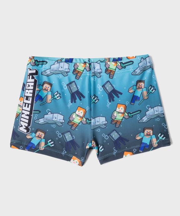Shorty de bain imprimé garçon - Minecraft vue1 - MINECRAFT - GEMO