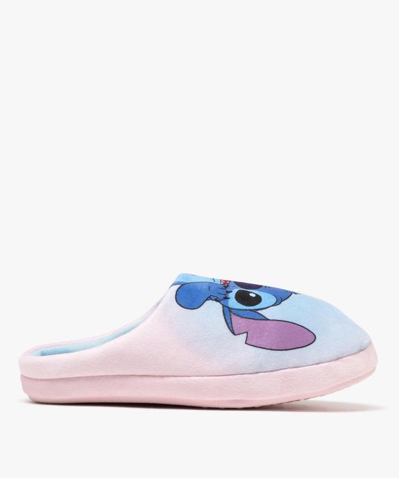 Chaussons mules en velours motif Stitch femme - Disney vue1 - LILO & STITCH - GEMO