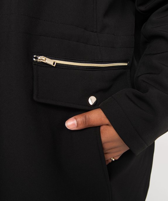 Manteau à capuche fantaisie femme grande taille vue3 - GEMO (G TAILLE) - GEMO