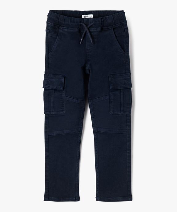 Pantalon cargo résistant à taille réglable garçon vue2 - GEMO (ENFANT) - GEMO