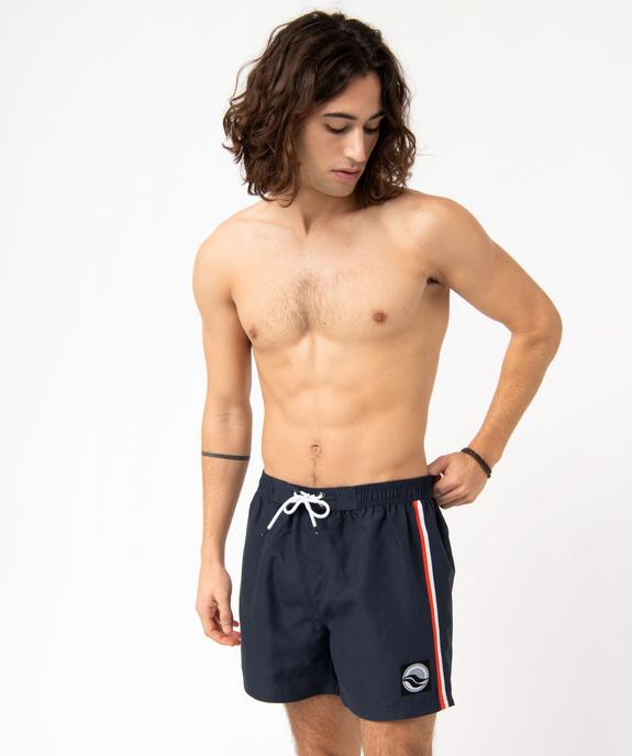 Short de bain homme look sportswear vue1 - GEMO (PLAGE) - GEMO