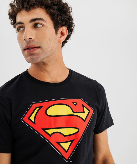 Pyjashort bicolore avec motif sur le haut homme - Superman vue2 - SUPERMAN - GEMO