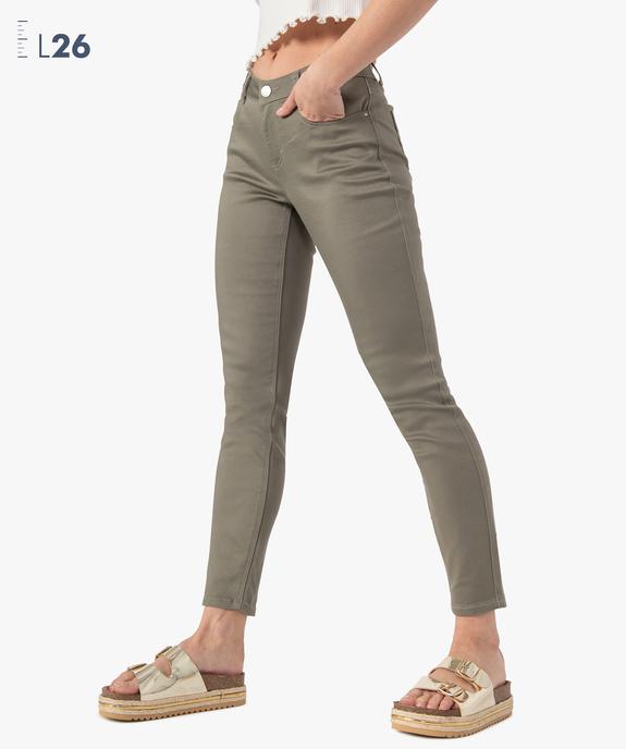 Pantalon femme coupe slim - Longueur L26 vue1 - GEMO(FEMME PAP) - GEMO