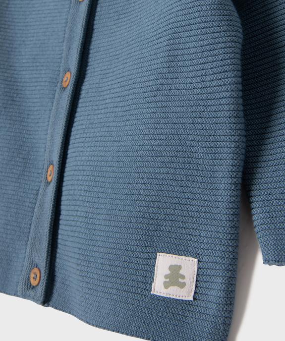 Gilet brassière en coton bébé garçon LuluCastagnette vue3 - LULUCASTAGNETTE - GEMO