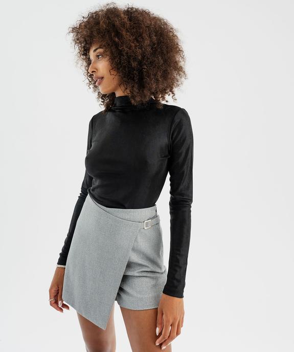 Tee-shirt manches longues en maille scintillante femme vue1 - GEMO(FEMME PAP) - GEMO