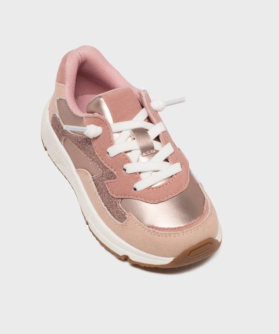 Baskets à scratch dessus pailleté fille - Lovely Wings vue5 - LOVELY WINGS - GEMO