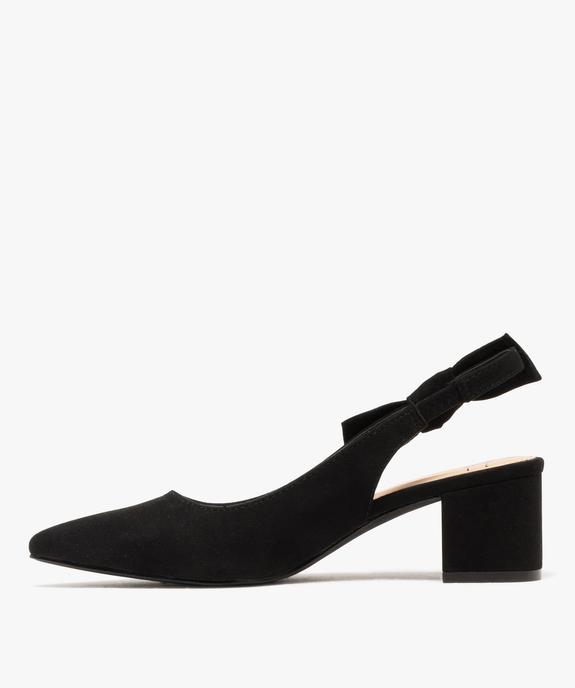 Escarpins sling-back avec noeud sur le côté femme - Valentina Baldano vue3 - VALENTINA BALDANO GEMO FORGOOD - GEMO