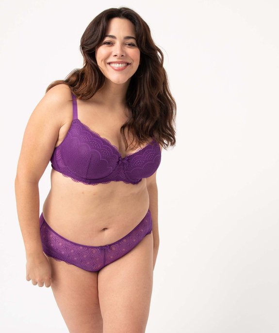 Soutien-gorge grande taille à armatures et coques fines  vue3 - GEMO(HOMWR FEM) - GEMO