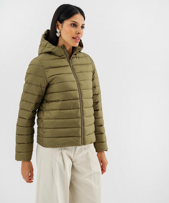 Doudoune légère à capuche femme vue1 - GEMO 4G FEMME - GEMO
