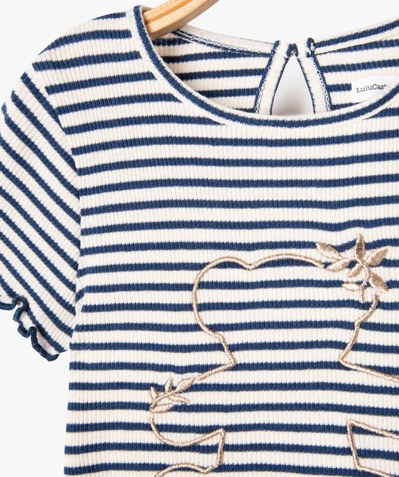 Tee-shirt à manches coutes rayé bébé fille - LuluCastagnette vue2 - LULUCASTAGNETTE - GEMO
