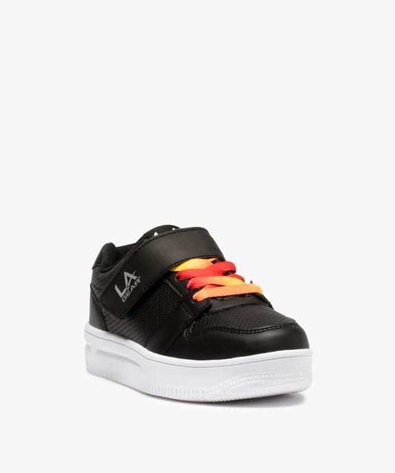 Baskets fille semi-montantes à scratch lumineux – LA Gear vue2 - L.A. GEAR - GEMO