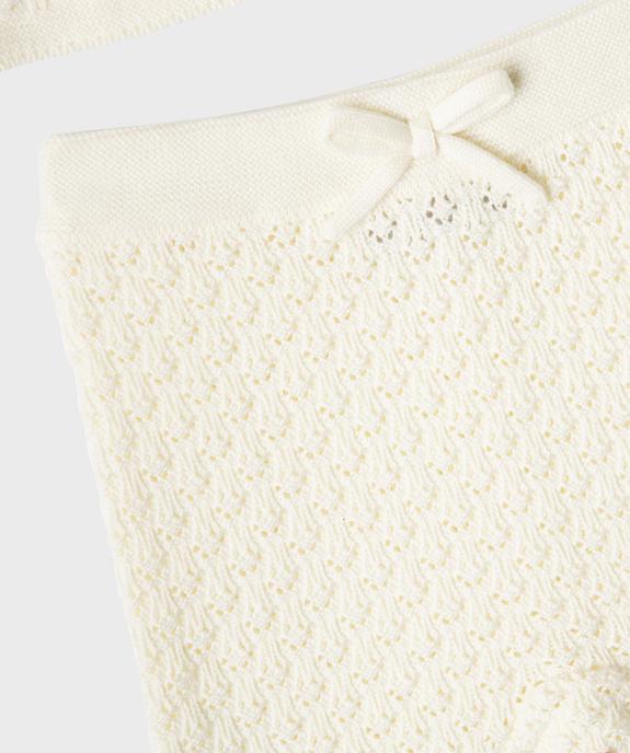 Ensemble 2 pièces en maille fantaisie bébé fille - LuluCastagnette vue3 - LULUCASTAGNETTE - GEMO