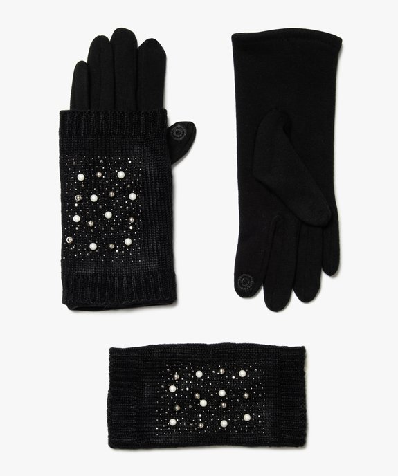 Gants femme tactiles 3-en-1  vue1 - GEMO (ACCESS) - GEMO