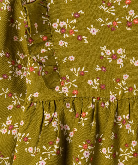 Blouse bébé fille imprimée avec volants sur le haut du buste vue2 - GEMO(BEBE DEBT) - GEMO
