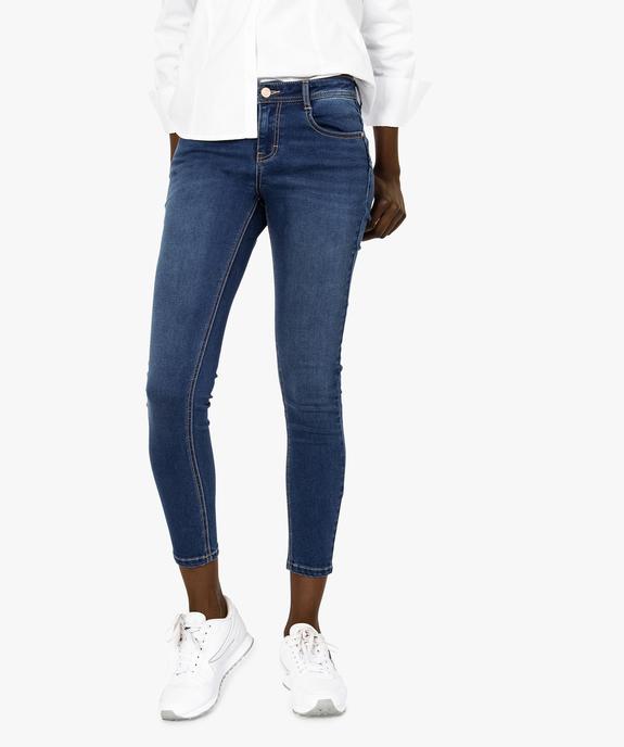 Jean slim pour femme forme push-up vue1 - FOLLOW ME - GEMO