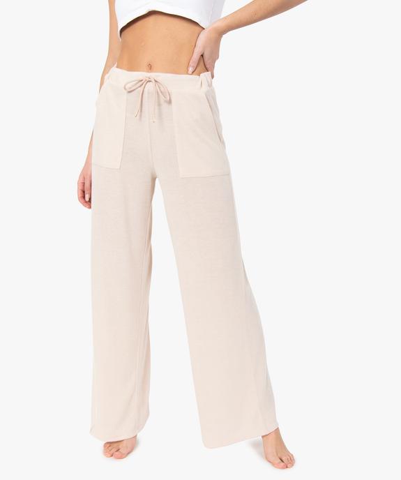 Pantalon d’intérieur femme en maille fluide vue1 - GEMO(HOMWR FEM) - GEMO