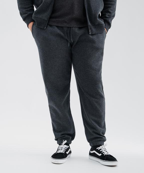 Pantalon de jogging avec intérieur molletonné homme vue1 - GEMO 4G HOMME - GEMO