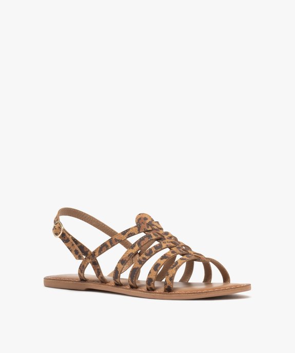 Sandales multibrides en cuir femme vue2 - TANEO GEMO FOR GOOD - GEMO