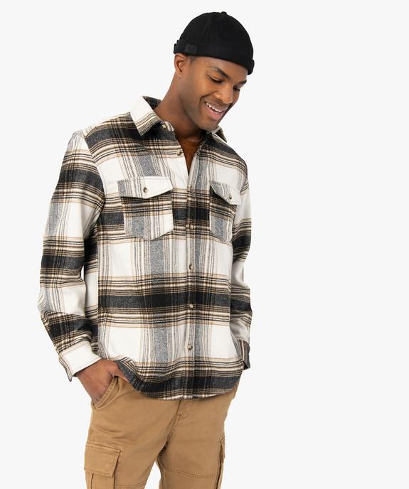 Surchemise homme à carreaux vue1 - GEMO (HOMME) - GEMO