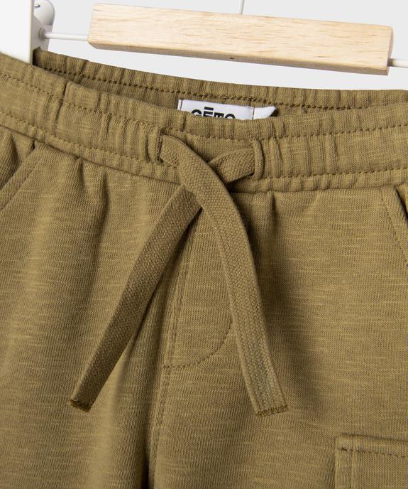 Short cargo en maille avec ceinture ajustable bébé garçon vue2 - GEMO(BEBE DEBT) - GEMO