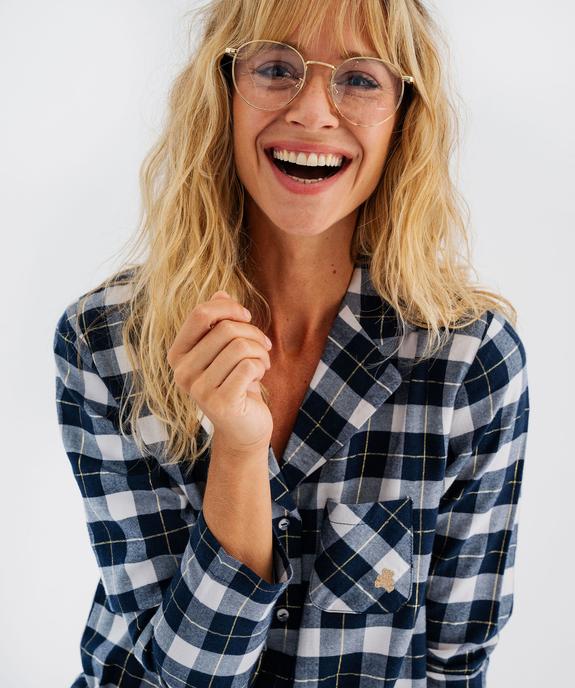 Pyjama à carreaux femme - LuluCastagnette vue2 - LULUCASTAGNETTE - GEMO