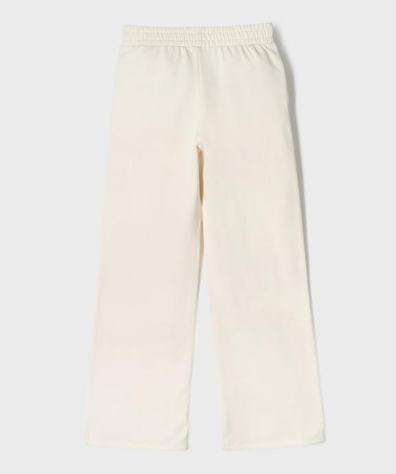 Pantalon de jogging coupe large taille élastique fille vue2 - GEMO 4G FILLE - GEMO