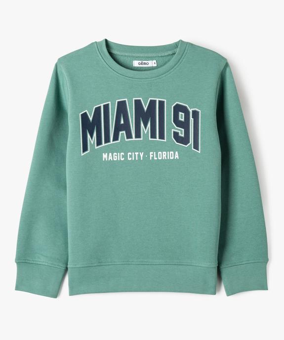 Sweat molletonné avec imprimé garçon vue1 - GEMO (ENFANT) - GEMO