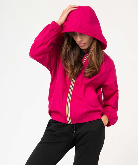 Blouson femme imperméable avec capuche vue2 - GEMO(FEMME PAP) - GEMO
