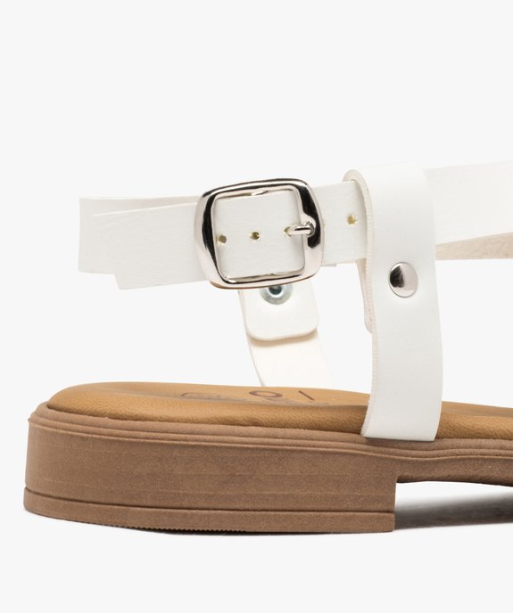 Sandales femme unies à brides style casual   vue6 - GEMO (CASUAL) - GEMO