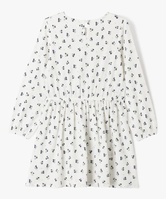 Robe manches longues à motifs fleuris fille - GEMO (ENFANT) Robe manches longues à motifs fleuris fille vue3 - GEMO (ENFANT) - GEMO
