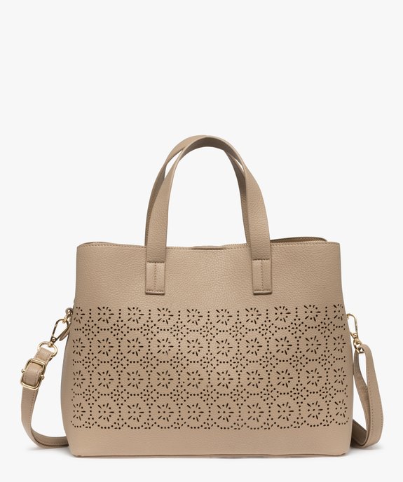 Sac ajouré à bandoulière amovible femme vue1 - GEMO (ACCESS) - GEMO