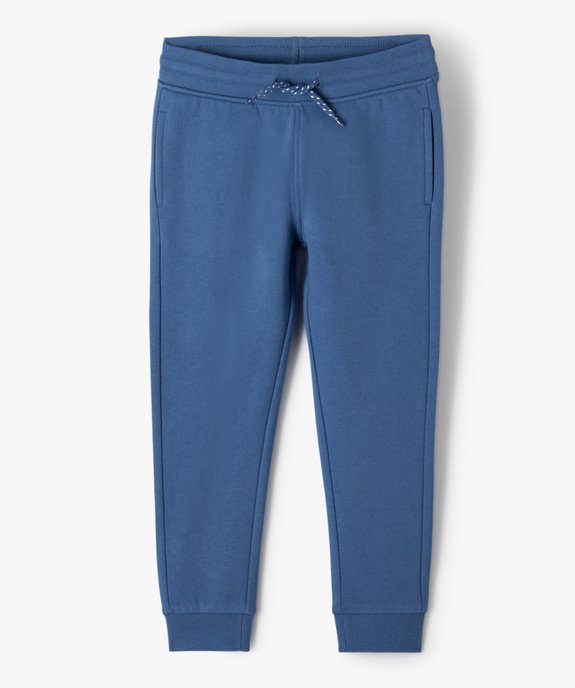 Pantalon de jogging avec intérieur molletonné garçon vue1 - GEMO (ENFANT) - GEMO
