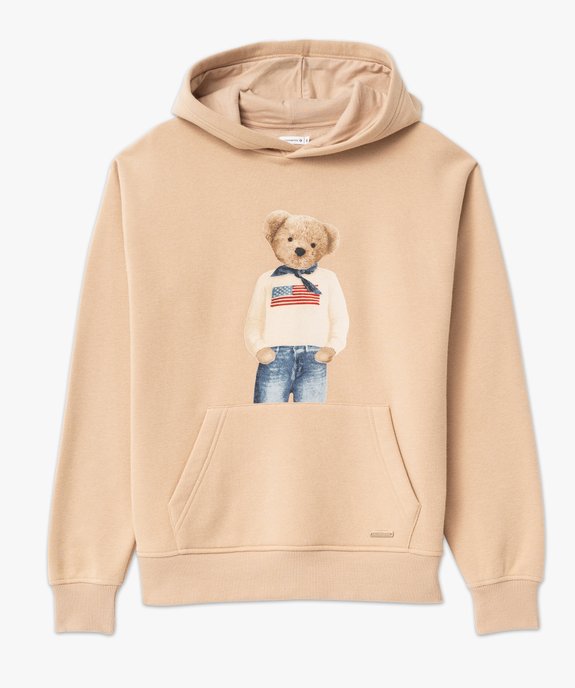 Sweat à capuche avec broderie femme - LuluCastagnette vue5 - LULU CASTAGNETTE GEMO FOR GOOD - GEMO