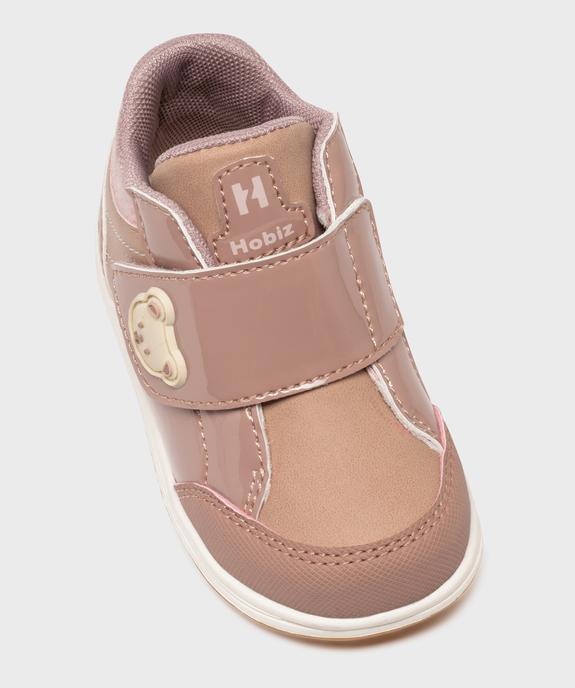 Chaussures premiers pas fermeture scratch bébé fille - Hobiz vue5 - HOBIZ - GEMO