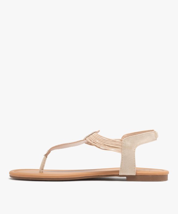 Sandales à entre-doigt avec brides élastiquées à strass femme - Valentina Baldano vue3 - VALENTINA BALDA - GEMO