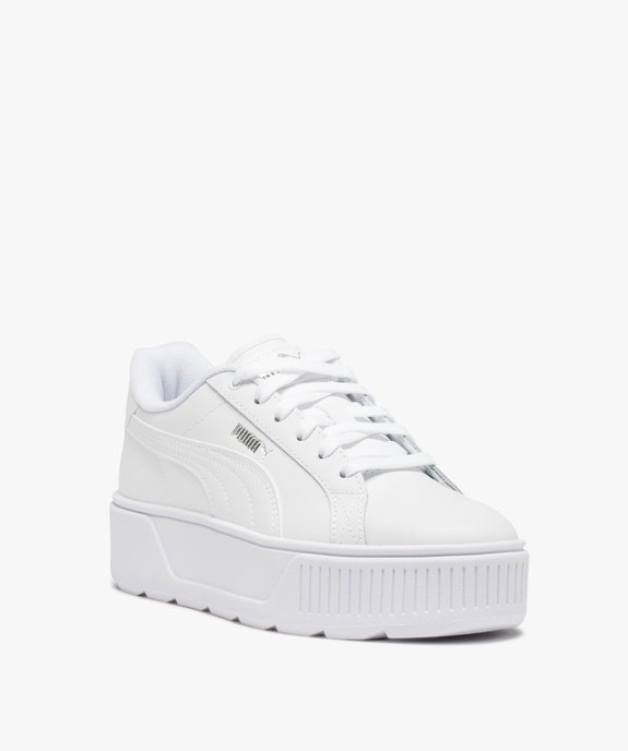 Baskets femme unies à semelle plateforme - Puma Karmen vue2 - PUMA - GEMO
